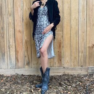 Vintage Pamela McCoy collections genuine leather black jacket  size xs